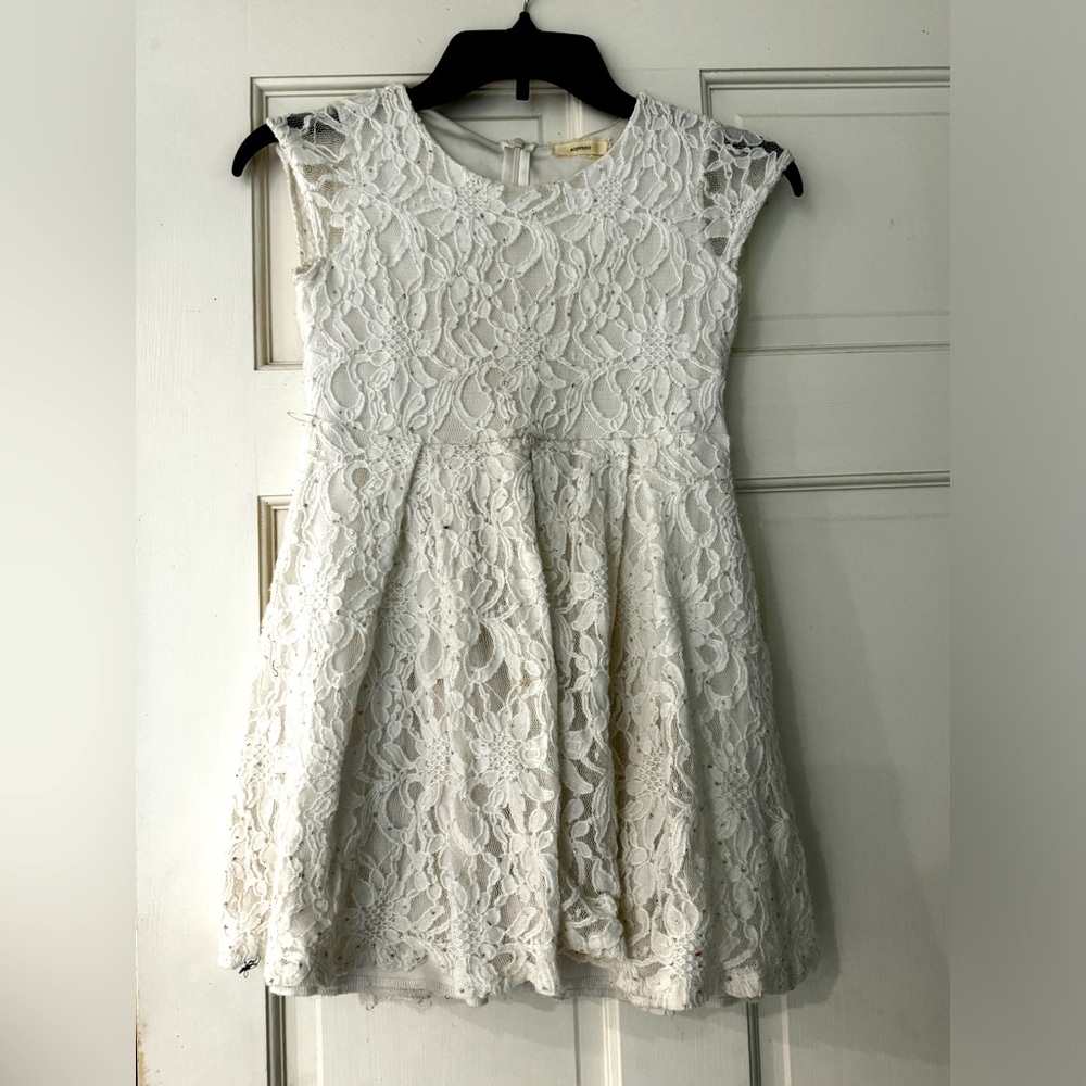 White lace dress